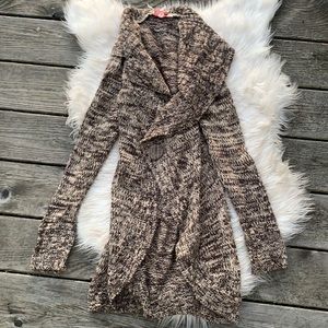 Cable Knit Shawl Cardigan